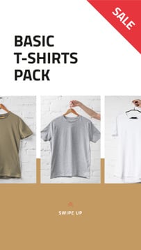 Clothes Store Sale Basic T-shirts