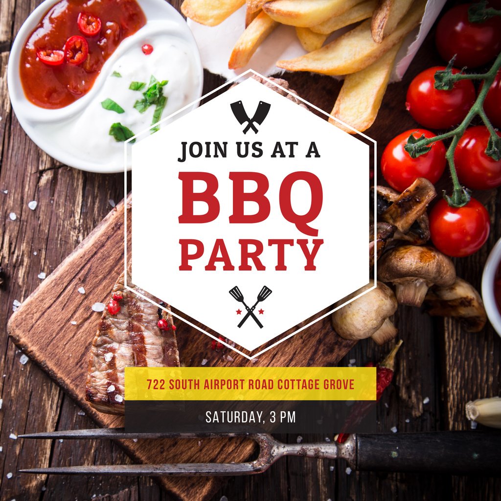 BBQ party Invitation — ein Design erstellen BBQ party Invitation — ein Design erstellen
