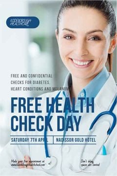 Free health check day poster