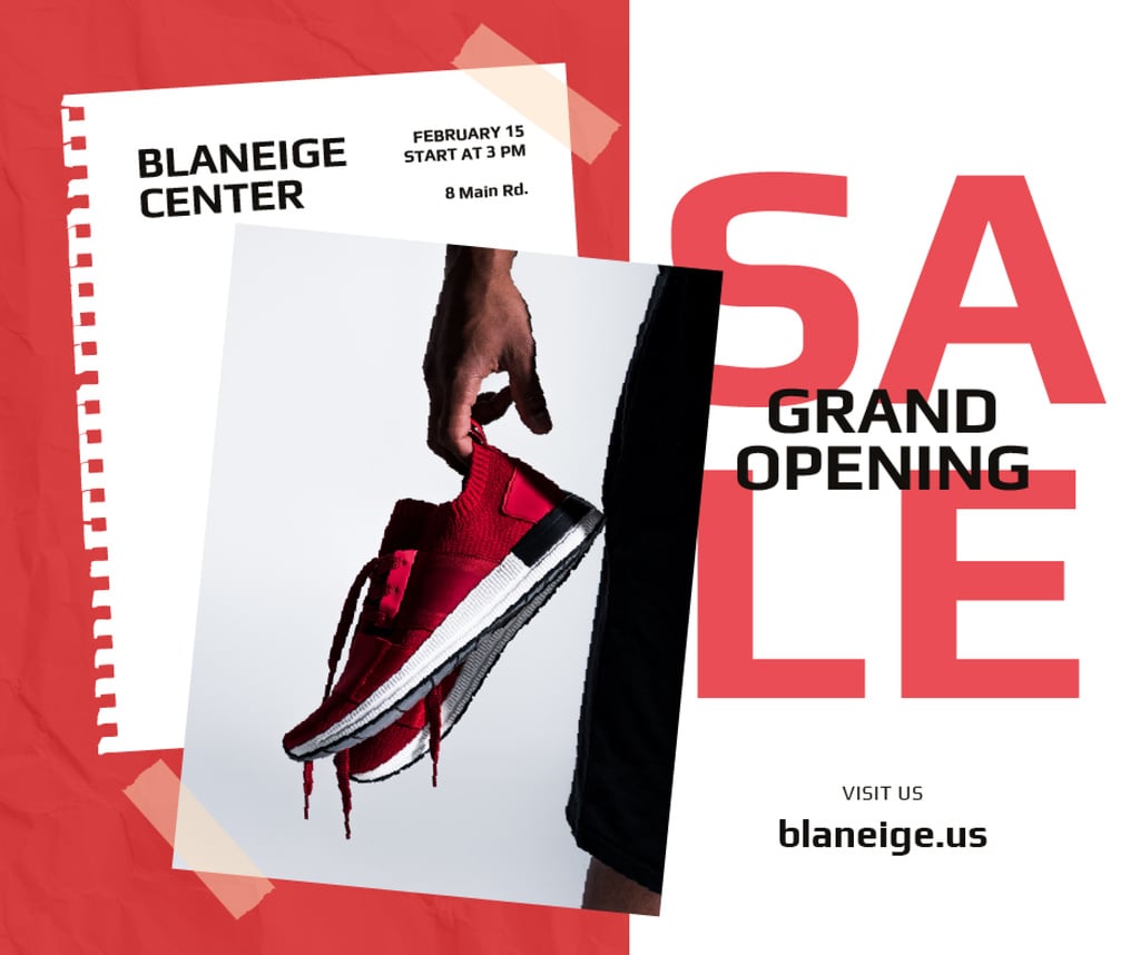 Shoes Sale Sportsman Holding Sneakers — Создать дизайн Shoes Sale Sportsman Holding Sneakers — Создать дизайн
