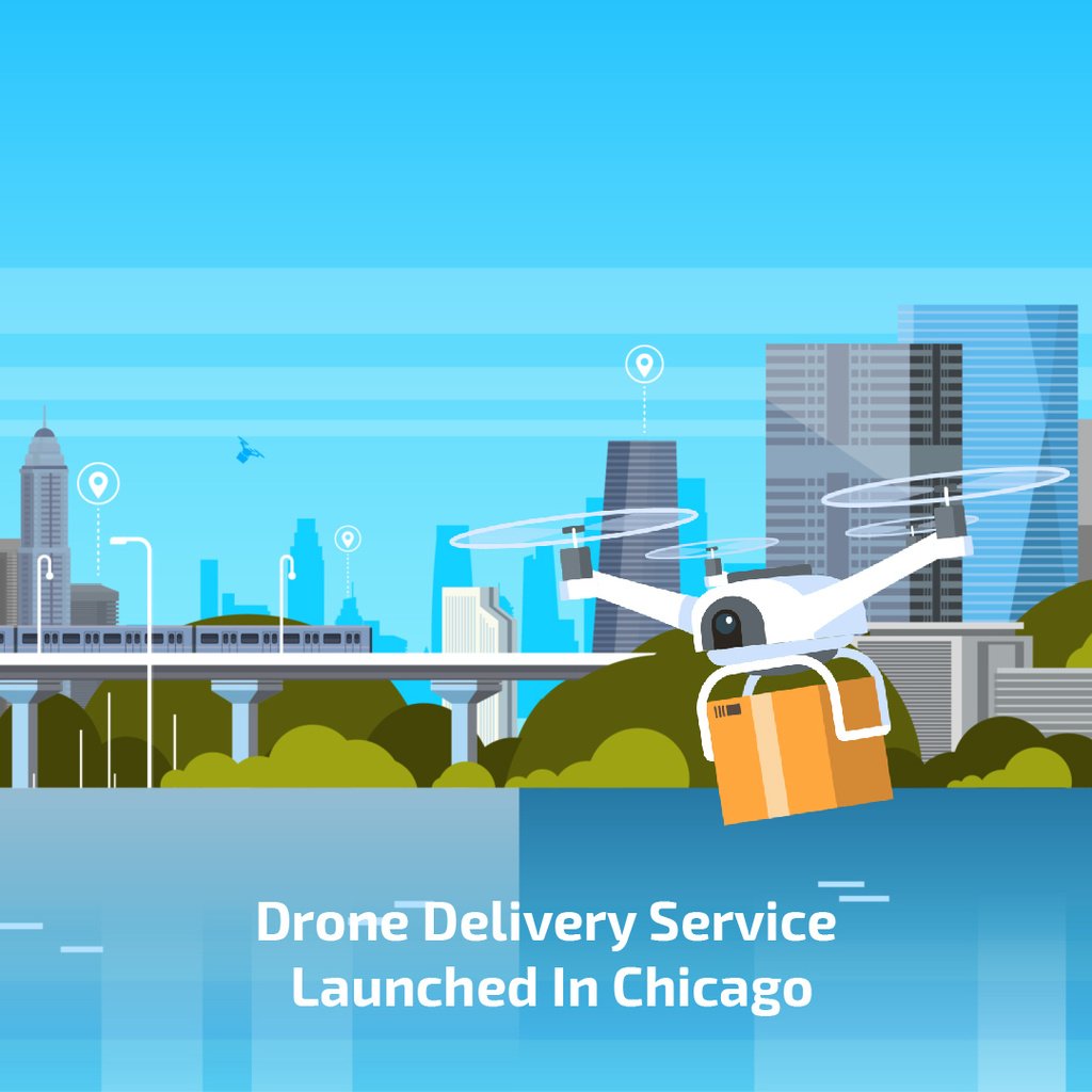 Drone delivery service — Créer un visuel Drone delivery service — Créer un visuel