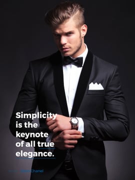 Elegance Quote Businessman Wearing Suit