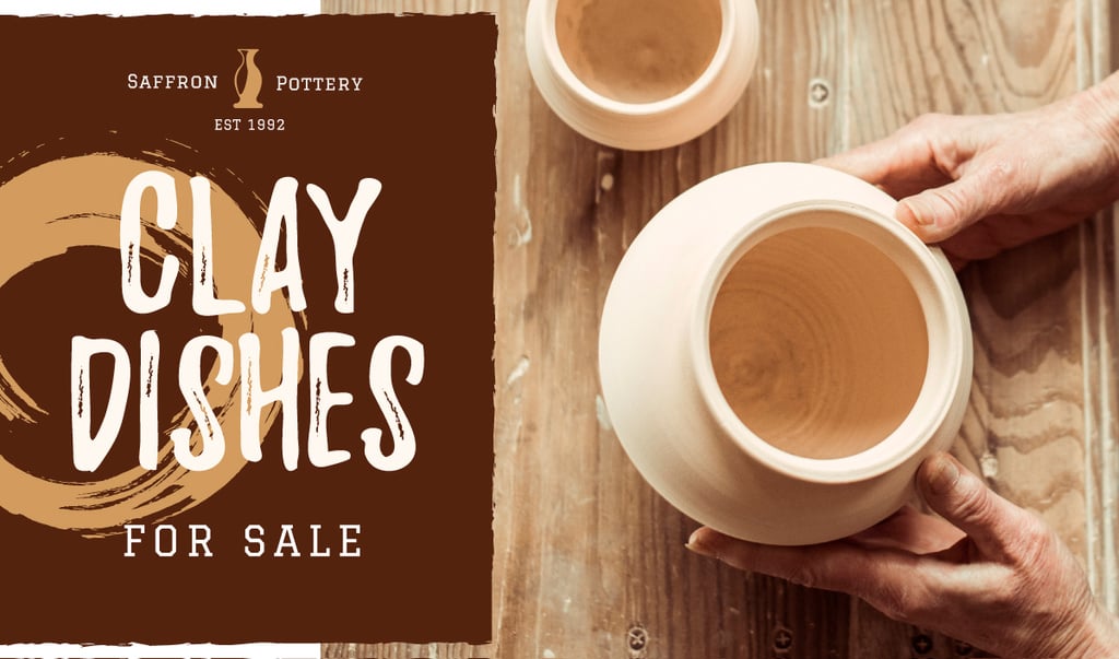 Ceramics Sale Hands of Potter Creating Bowl — Create a Design Ceramics Sale Hands of Potter Creating Bowl — Create a Design