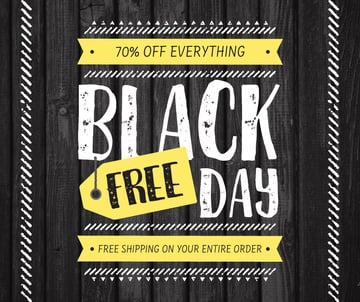 Black Friday sale on wooden background