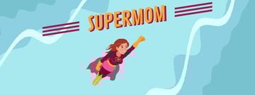 Superwoman Flying in the Sky