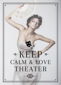 Theater Quote Woman Performing in White