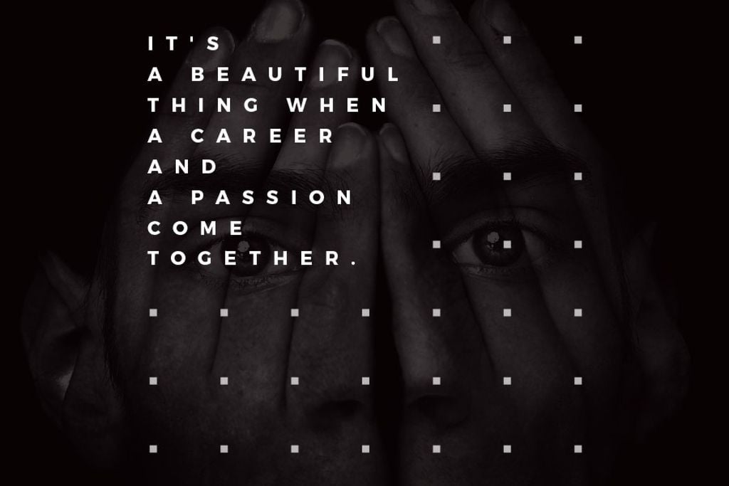 Citation about career and a passion — ein Design erstellen Citation about career and a passion — ein Design erstellen
