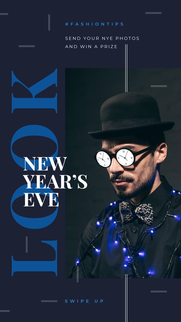 Man in clock glasses — ein Design erstellen Man in clock glasses — ein Design erstellen