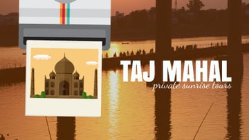 Travelling Tour Ad Taj Mahal Building