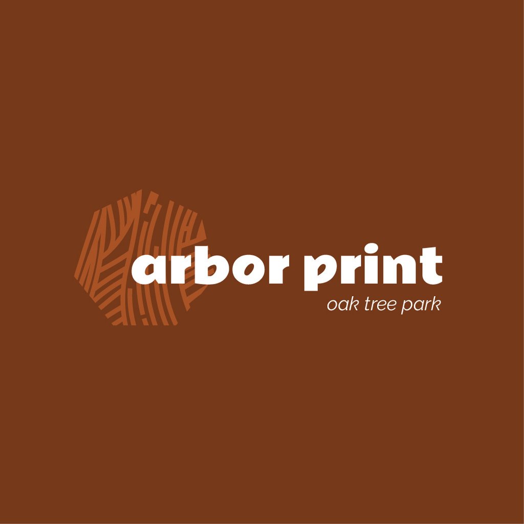 Park Ad with Tree Texture Icon — Modelo de projeto Park Ad with Tree Texture Icon — Modelo de projeto