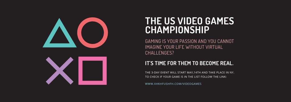 Video Games Championship announcement — ein Design erstellen Video Games Championship announcement — ein Design erstellen