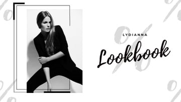 Female Clothes Offer Woman in Black Outfit on White | Full HD Video Template
