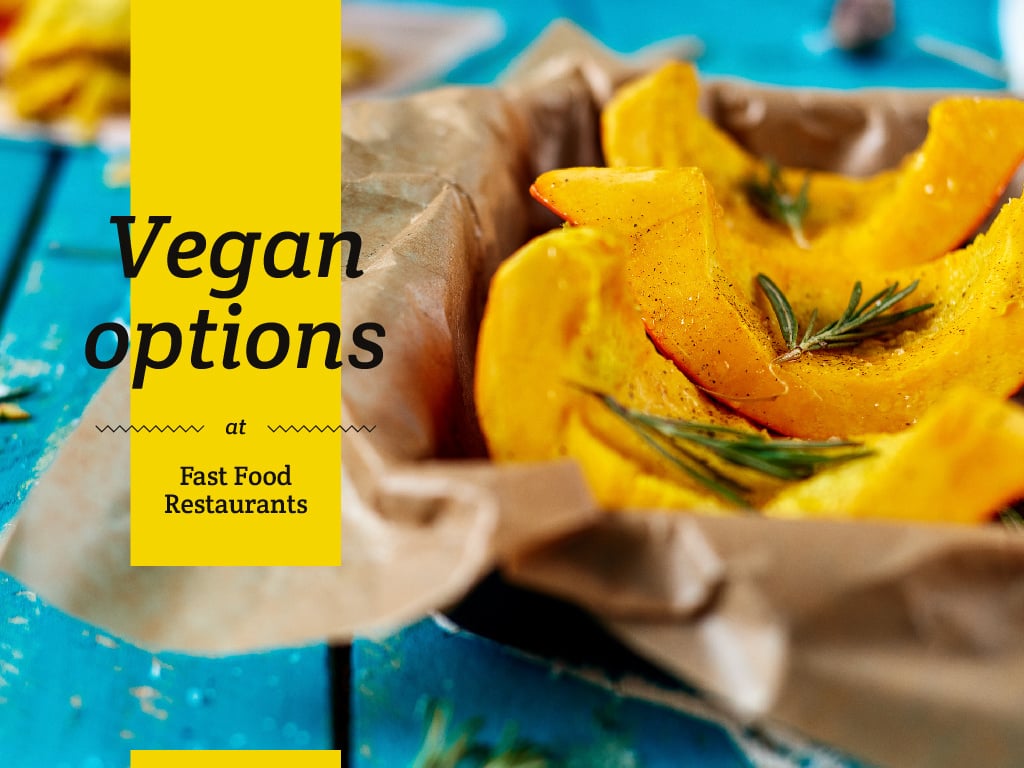 Vegan options at Fast food restaurants — ein Design erstellen Vegan options at Fast food restaurants — ein Design erstellen