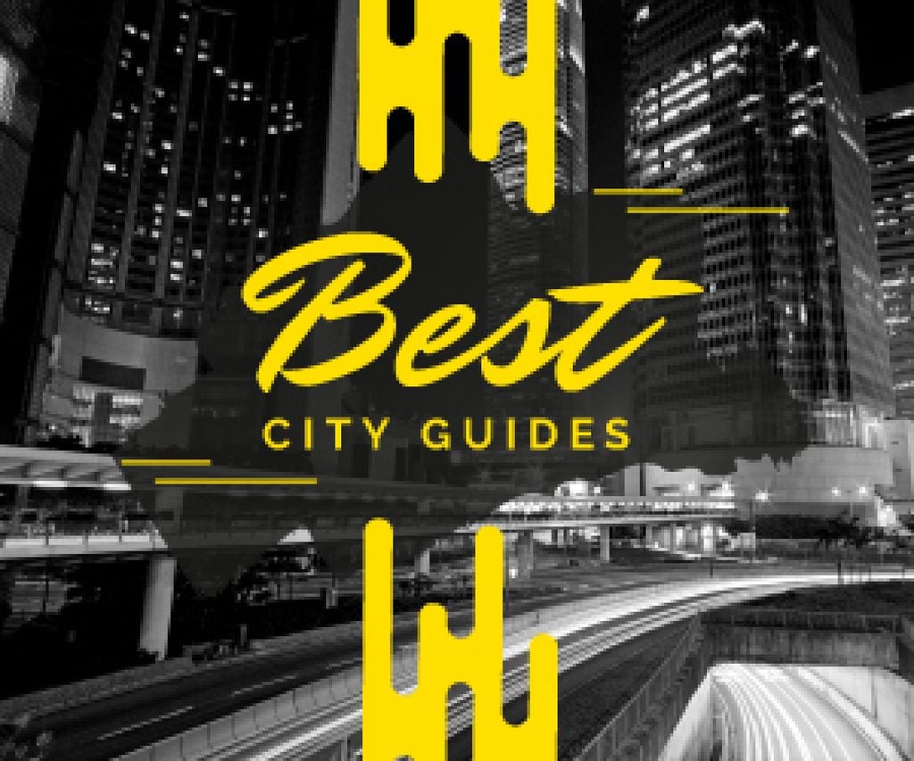 City Guide Night Traffic Lights | Medium Rectangle Template — Crear un diseño City Guide Night Traffic Lights | Medium Rectangle Template — Crear un diseño