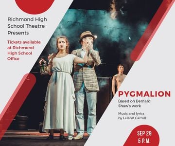 Pygmalion performance in Richmond High Theater