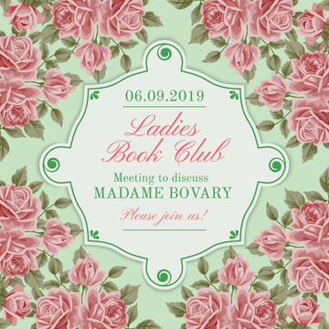 Ladies book club advertisement