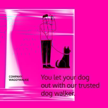 Dog Walking services with Man walking Pet