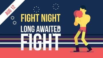 Boxing Match Announcement Man on Ring