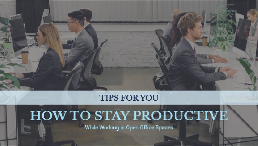 Productivity Tips Colleagues Working in Office — ein Design erstellen Productivity Tips Colleagues Working in Office — ein Design erstellen