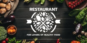 restaurant for lovers of healthy food poster
