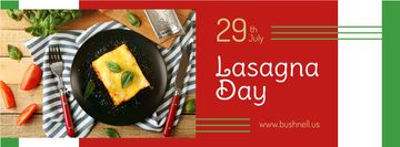 Italian lasagna dish Day