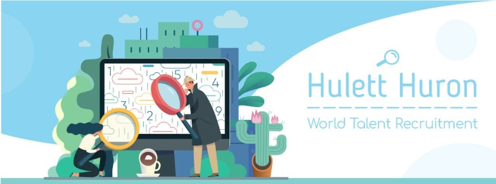 People searching on computer screen — Create a Design People searching on computer screen — Create a Design