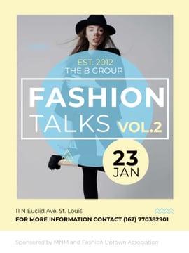 Fashion talks announcement with Stylish Woman