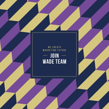 Job offer on geometric pattern