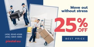 Moving Services Ad Furniture Movers in Uniform