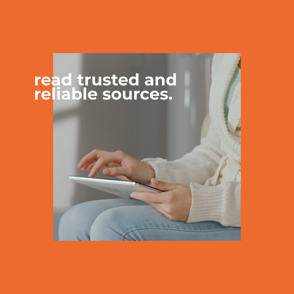 Tip to read reliable sources with Woman typing on laptop — Créer un visuel Tip to read reliable sources with Woman typing on laptop — Créer un visuel