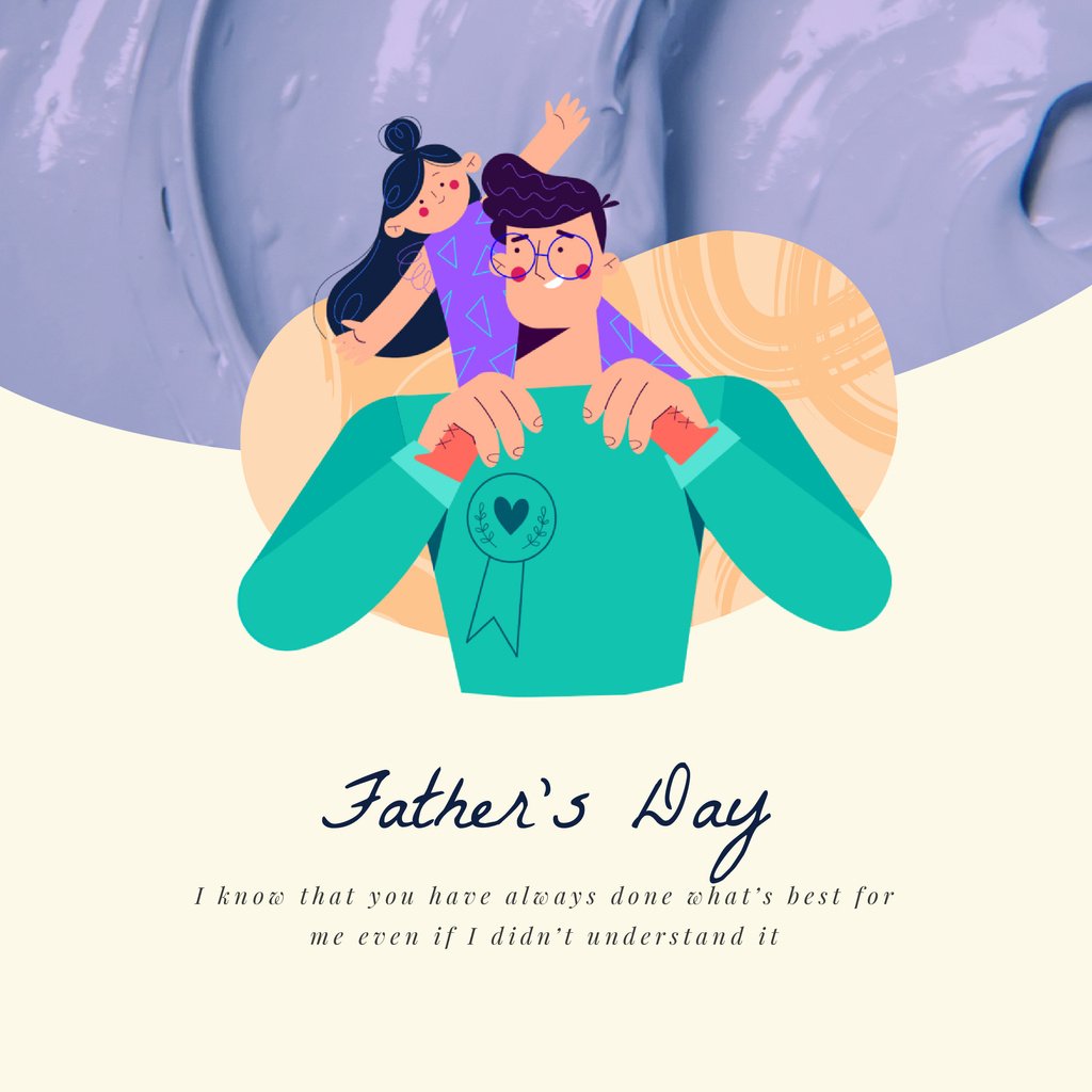 Dad Playing with Daughter on Father's Day — Create a Design Dad Playing with Daughter on Father's Day — Create a Design