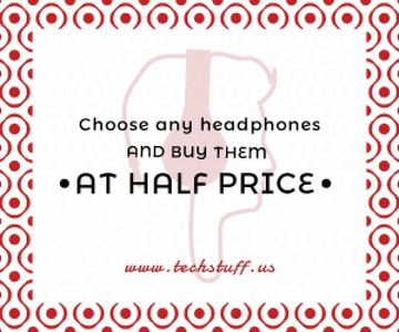 Headphones sale advertisement