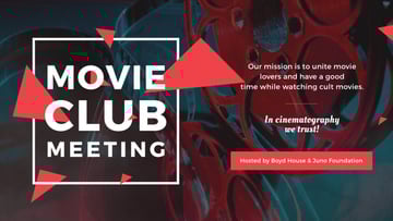 Movie Club Meeting with Vintage Projector