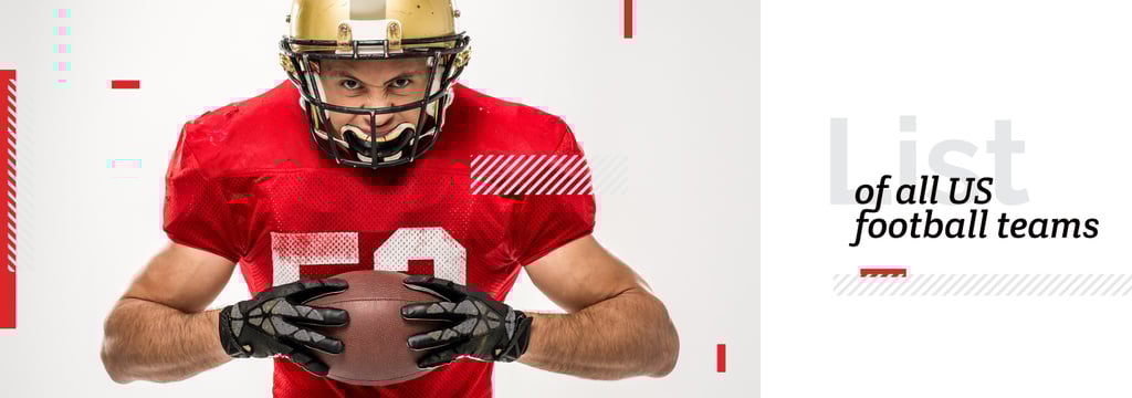 Football Player Holding Ball in Red | Tumblr Banner Template — Créer un visuel Football Player Holding Ball in Red | Tumblr Banner Template — Créer un visuel