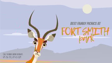 Nature Park Invitation Wild Antelope in Habitat