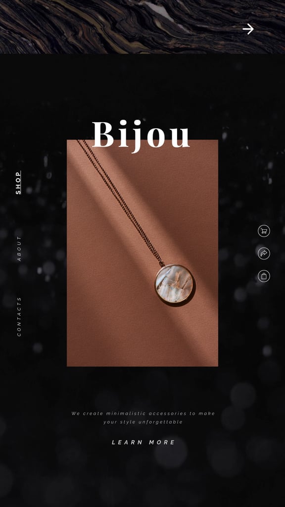 Accessories Offer Pendant with Precious Stone | Vertical Video Template — Maak een ontwerp Accessories Offer Pendant with Precious Stone | Vertical Video Template — Maak een ontwerp