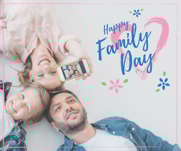 Parents with Daughter on Family Day