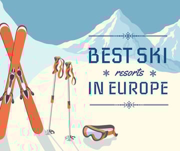 best ski resorts in Europe poster