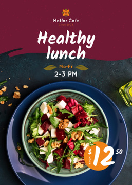 Healthy Menu Offer Salad in a Plate