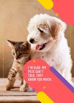 Citation about not talking pets