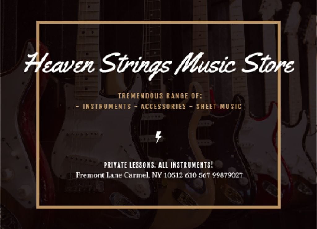 Heaven Strings Music Store — ein Design erstellen Heaven Strings Music Store — ein Design erstellen
