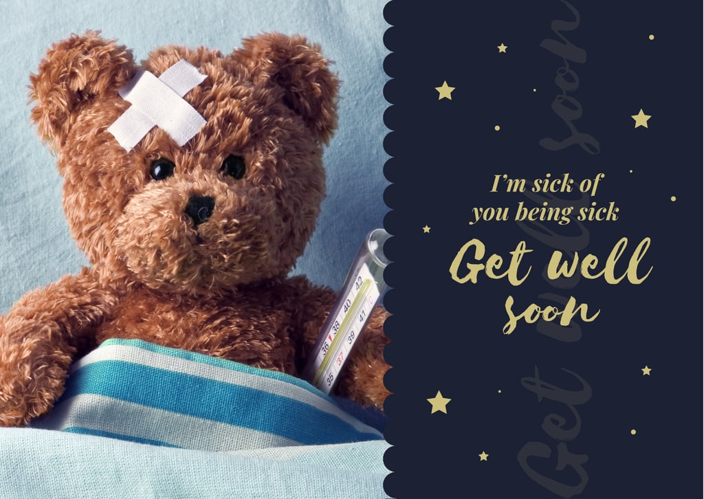 Teddy bear with thermometer — Створити дизайн Teddy bear with thermometer — Створити дизайн