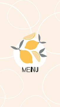 Food Delivery services with lemons and wine icons