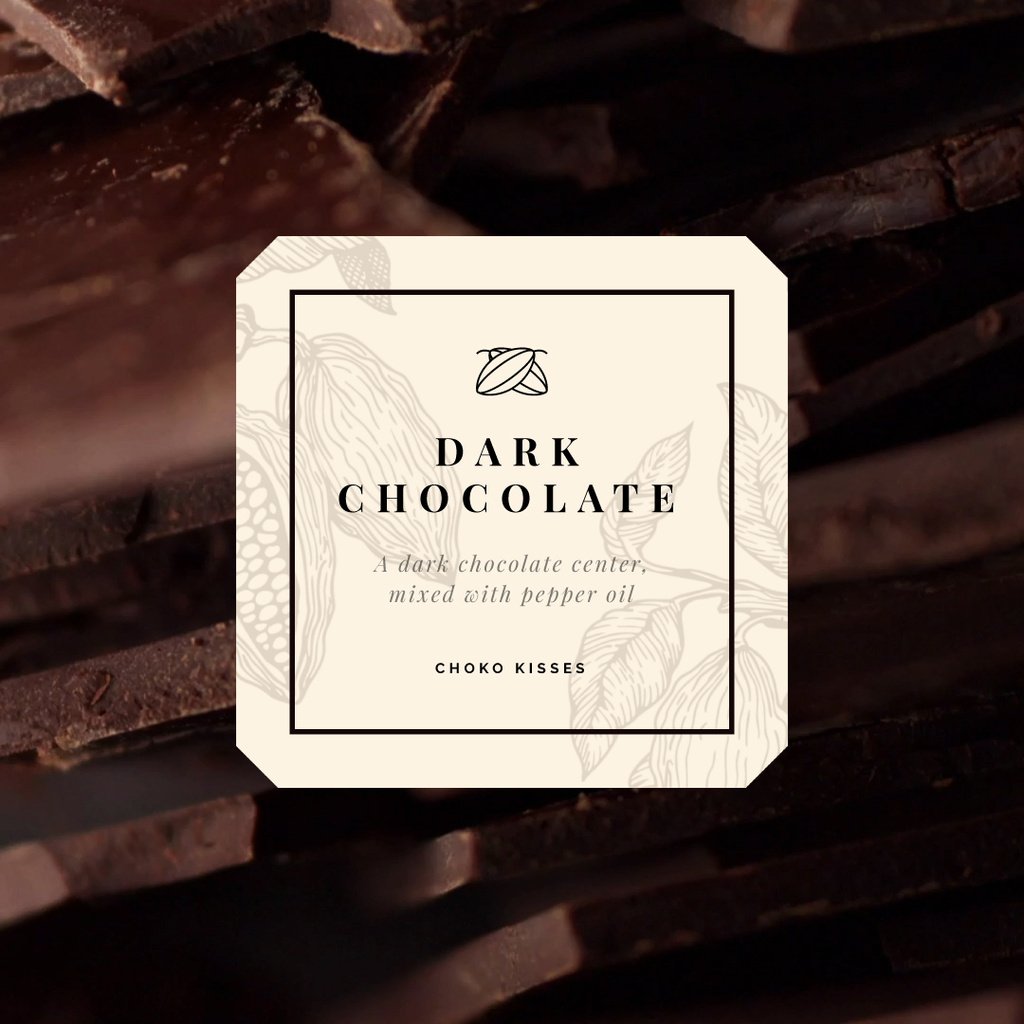 Sweet Dark Chocolate Pieces — ein Design erstellen Sweet Dark Chocolate Pieces — ein Design erstellen