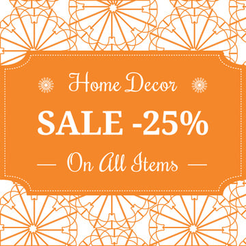 Home decor Sale Advertisement