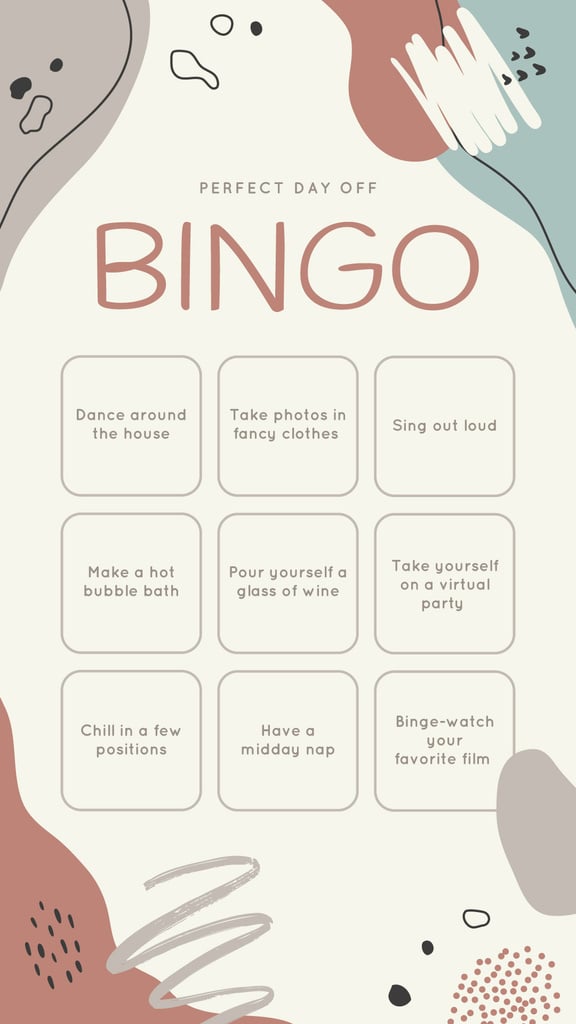 Bingo list for Perfect Day — ein Design erstellen Bingo list for Perfect Day — ein Design erstellen