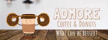 Coffee and Donuts Offer with Take Away Cup