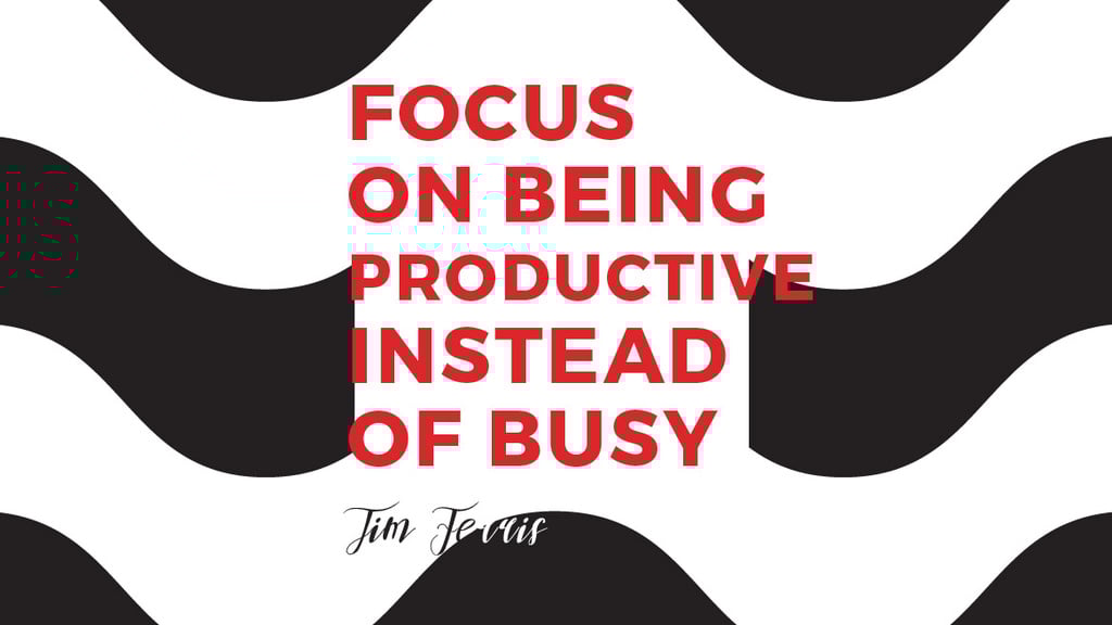 Productivity Quote on Waves in Black and White — ein Design erstellen Productivity Quote on Waves in Black and White — ein Design erstellen