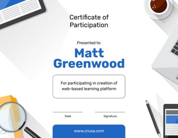 Online Learning Platform Participation gratitude