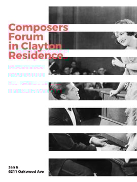 Composers Forum Invitation Pianist and Singer